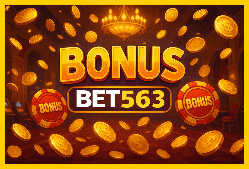 Imagem promovendo bônus BET563 com recompensas imperdíveis.