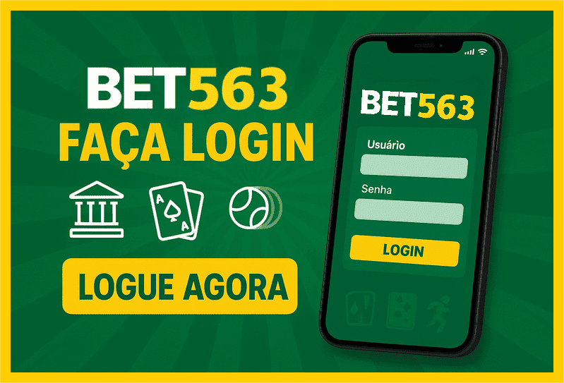 Imagem destacando login seguro na BET563 para novos usuários